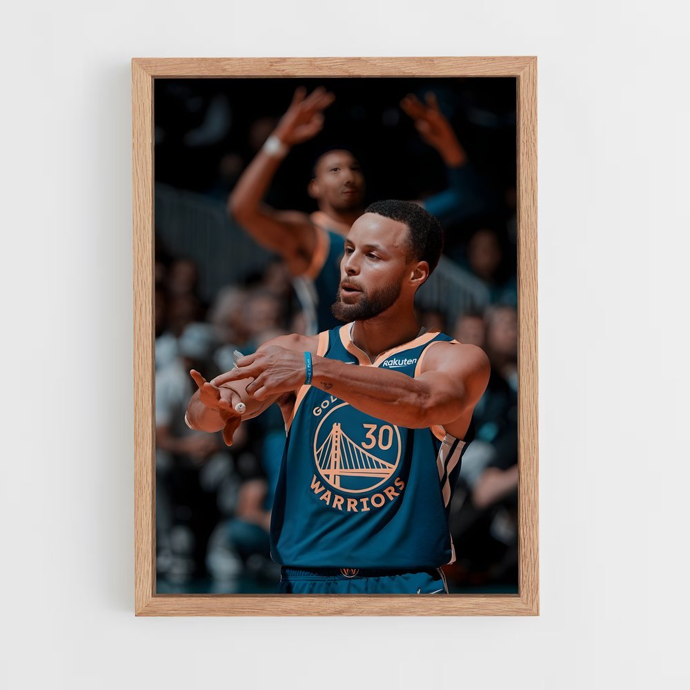 Poster Splash de Curry – affiche Basketball (vue 4)